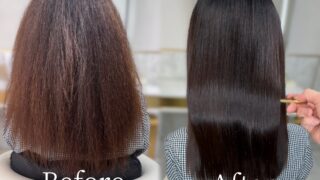 【茨木市｜フルコース★ 縮毛矯正×カット×カラー×髪質改善TR】