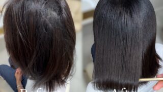 【茨木市｜〜まとまる髪に★プレミアム髪質改善TR×カット×カラー〜】