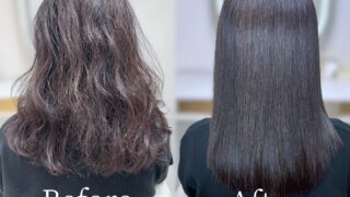 【茨木市｜〜うねり改善★縮毛矯正×プレミアム髪質改善TR×カット〜】